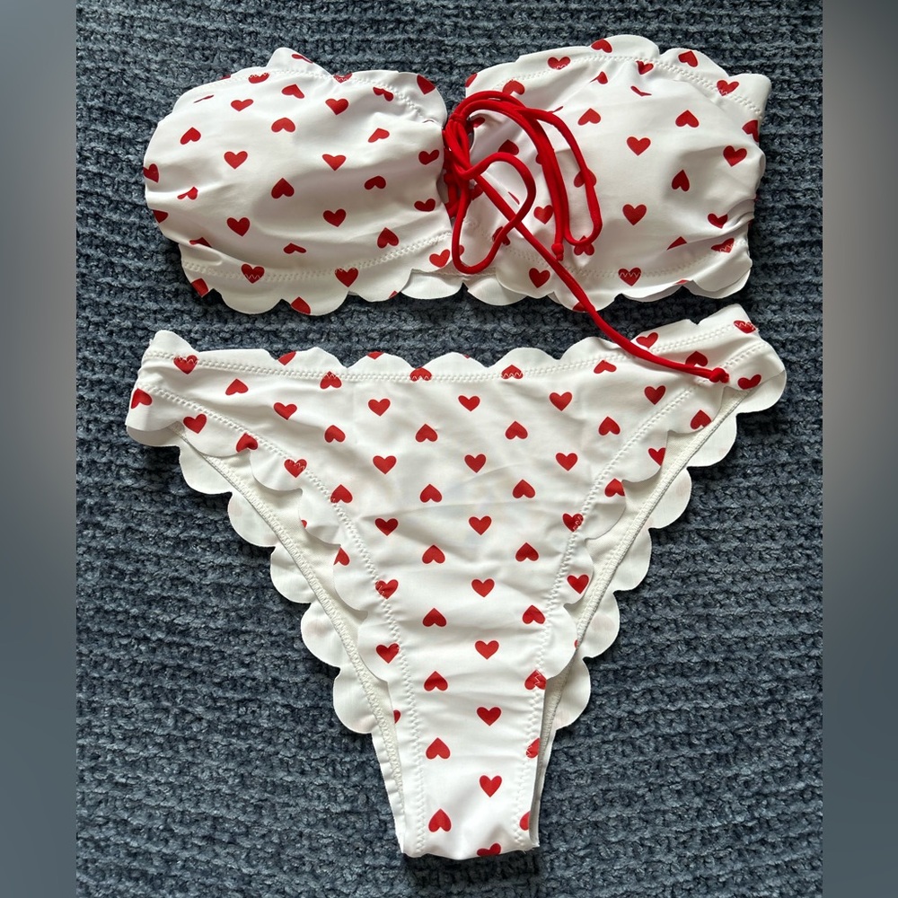 🦋Red Heart Bikini Set NEVER WORN🦋